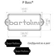 thumbnail image 4 of Bartolini 8S Precision P-Bass 4-String Replacement Pickup NEW, 4 of 4