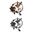 thumbnail image 1 of 2 Uds Pájaro Metal Pared Arte Decoración Silueta Puerta Dentera Césped Ilustraciones perfecl Escultura de pared, 1 of 8