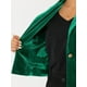 thumbnail image 5 of Chaqueta De Traje De Oficina De Negocios Con Solapa Y 1 Botón De Terciopelo Para Mujer Verde S, 5 of 5