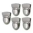 thumbnail image 4 of kusrkot 5 Pieces for Bag Making Purse Lock Tuck Lock Clasp for Handbags Purse Argent, 4 of 9