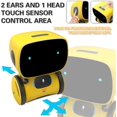 thumbnail image 2 of Kids Robot Toy, Smart Talking Robots, Gift For Boys And Girls Age 3+, Intelligent Partner And Teacher, With Voice Controlled And Touch Sensor, Singing, 2 of 4