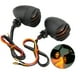 thumbnail image 3 of 2Pcs Motorcycle Retro Rear Turn Signal Lights Indicator Full Metal Plated Tail Brake Lamp, 3 of 9