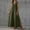 *Army Green, variant on ClodeEU Women's V Neck Sleeveless Maxi Dress with Side Slit, Casual Solid Color Loose Flowy Dress Army Green,Women's Plus L