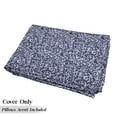 thumbnail image 5 of Modern Floor Pillow Lounger Cover, Continuing Minimal Squares in Monochrome Style Abstract Basic Touches, Nap Mat Printed Fabric Case for 5 Pillows, 88" x 27", Indigo Pale Purpleblue, by Ambesonne, 5 of 5