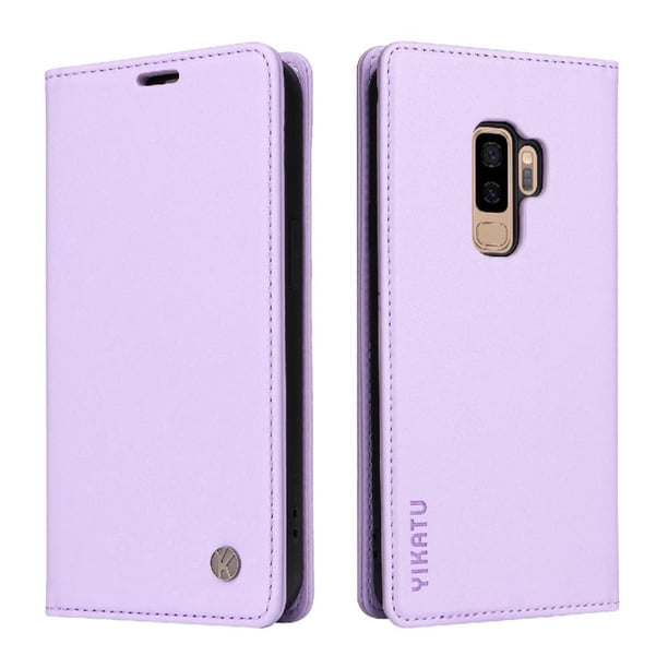 Funda para Samsung Galaxy S9 Plus Estuche de Cuero PU Tipo Cartera con Ranuras para Tarjetas y Cierre Magnético