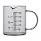 thumbnail image 1 of 2x Vaso Medidor De Vidrio Multifunción Resistente Con Báscula Para Restaurante Housheold 250ml, 1 of 8