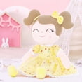 thumbnail image 3 of Gloveleya Baby Girl Gift Soft First Baby Doll Plush Doll Floral Amarillo 16 "", 3 of 5