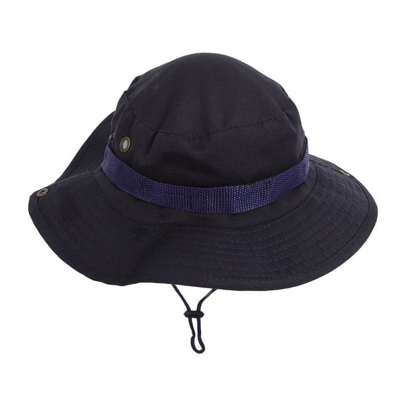 FELTECHELECTR Sun Bucket Hat Boonie Hats Navy Blue 1Pcs for Outdoor Activities