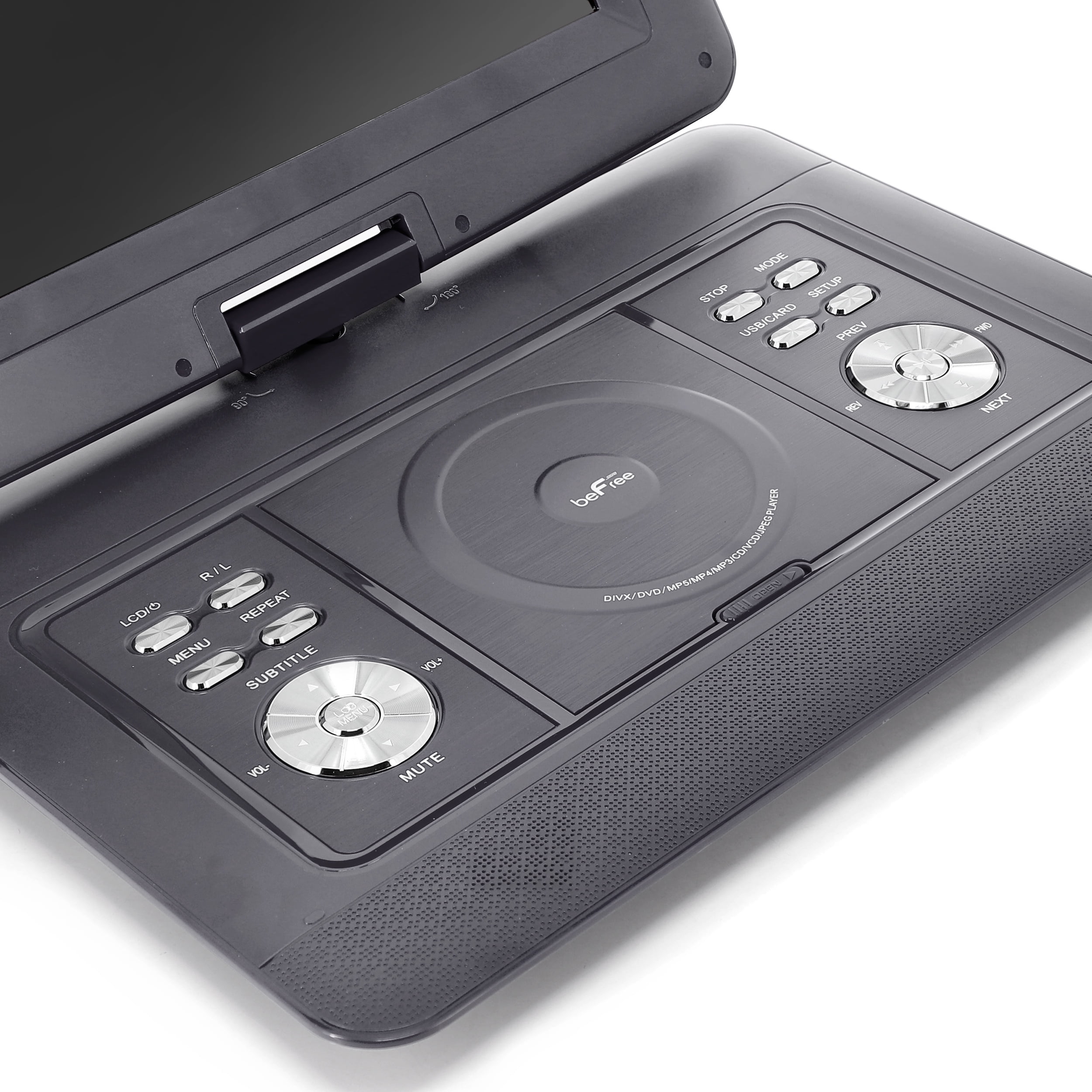 beFree Sound 14.1 Inch Portable DVD Player with Swivel TFT-LCD