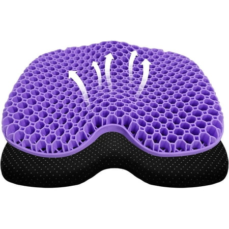 Kayak Seat Cushion, Thicken Anti Slip Waterproof Gel Kayak Seat, Portable Canoe Rowing Rubber Dinghy Pad for Stadium Sit in Kayak Inflatable Fishing Kayak Canoe Kayak Accessories