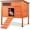 Orange, variant on Duck Coop Outdoor Weatherproof Wooden Duck House for Outside Small Animal Pet Hutch with Asphalt Roof Elevated Legs