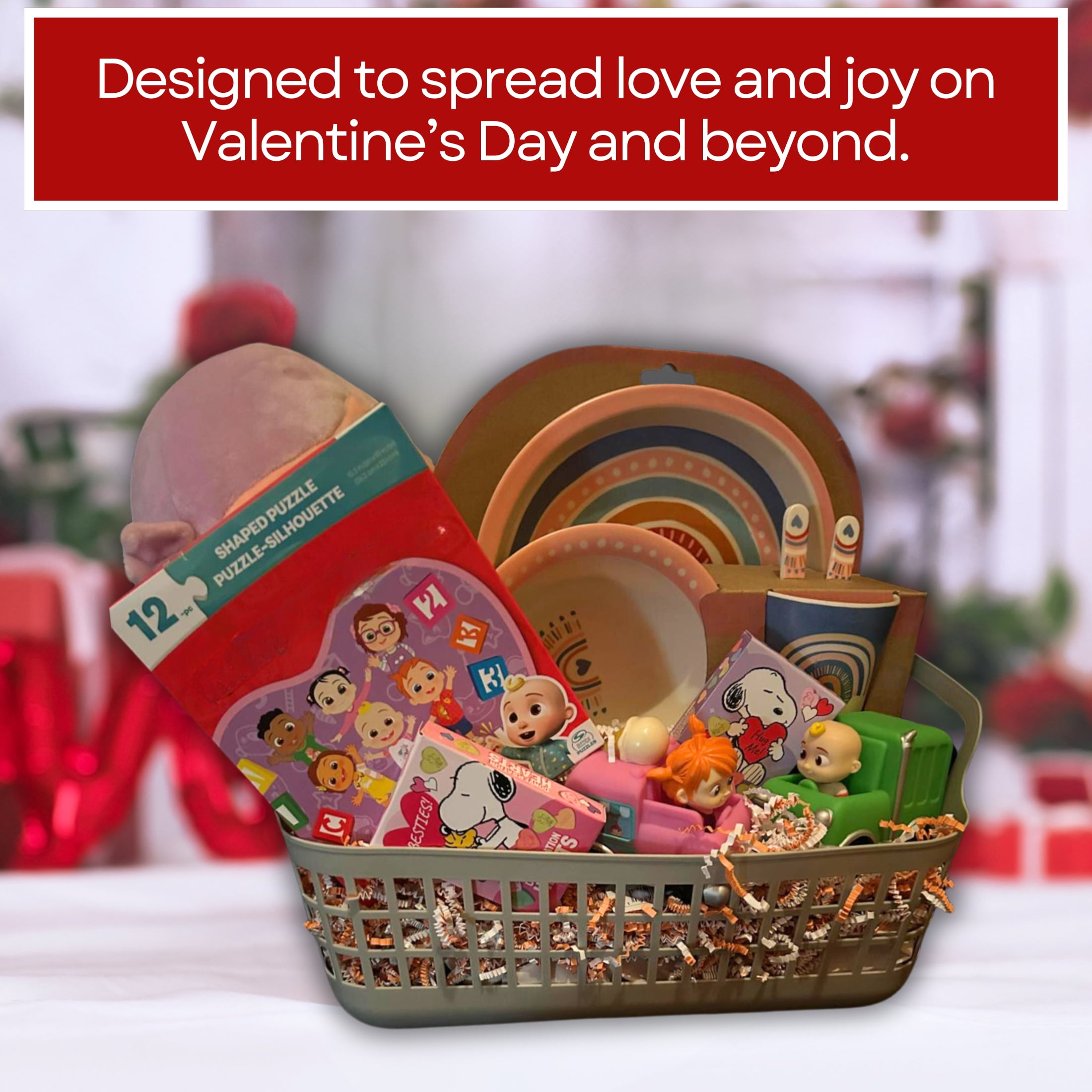 Home and Kitchen Valentine's Day Gift Basket Treats Set Goodies for Her Him Wife Husband Men Women Mom Mother Wedding Birthday Holiday Anniversary Party Favor Decoration Supplies