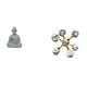 thumbnail image 1 of Figura De Buda Mono Con Forma De Esfera De Burbujas, Escultura Moderna, Adorno Coleccionable En Miniatura Para Hotel, Patio, Escritorio, Oficina, Estante, Sala De Estar, Decoración Del Hogar, 1 of 8