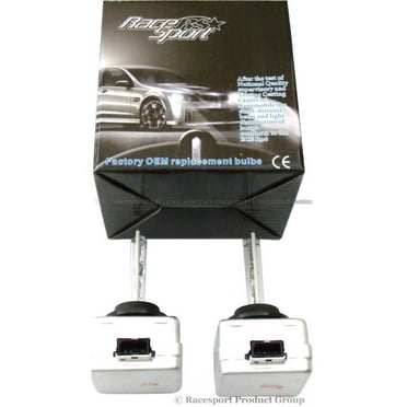 Race Sport D3 6K OEM Factory Diamond White HID Automotive Bulb 2 Pack