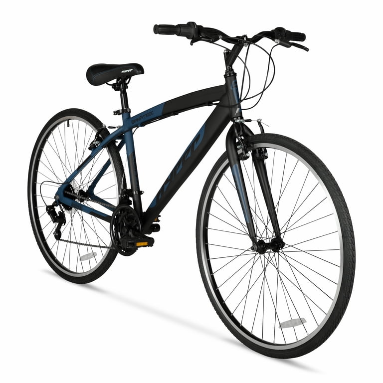 Fit‛s[フイッツ]700c シティクロスバイク 6speed/ブラック Hyper Bicycles 700c Men's Spin Fit Hybrid Bike, Adults Ages 14+