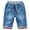 Black, variant on Kids' Denim Shorts,Elastic Waist with Summer Jeans Half Cargo Jeans(Blue,4-5 Years)
