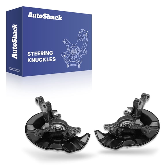 AutoShack Front Loaded Steering Knuckle and Wheel Hub Bearing Assembly - Driver and Passenger Side for Toyota, Corolla 2009-2013 Matrix 2009-2013, FWD AWD L4 1.8L 2.4L - with ABS