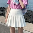 thumbnail image 4 of Jovati Jupe Plissée Unie d'Uniforme Scolaire pour Femmes, Style Académique, 4 of 4