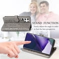thumbnail image 2 of for Samsung Galaxy S22 Ultra (Not S22) Cartoon Cute Wallet Case,Cat Dog Style Flip Phone Cover with ID Card Holder PU Leather Cases for Samsung Galaxy S22 Ultra MG Grey, 2 of 14