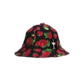 thumbnail image 1 of TopHeadwear 6-Panel Bucket Hat - Strawberries - Black, 1 of 2
