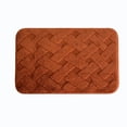 thumbnail image 3 of AuroraX Bathroom Rug Non Slip Backing Absorbent Quick Dry Washable Orange Large Bath Rugs for Bathroom Floor Bath Mat for Tub, 3 of 7