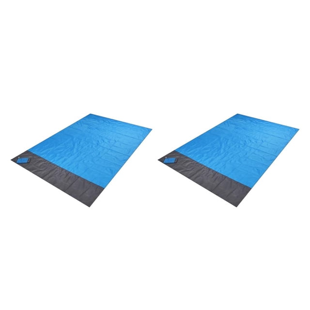 Eigraketly Estera de playa plegable Manta para exteriores sin arena Cojín de bolsillo con cremallera con estacas Type3 NO3