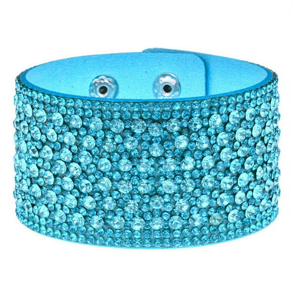 Nvzi-c Bracelets for Women Trendy Boho for Women Rhinestone Bangle Bracelets for Women Boho Leather Wrap Bracelets for Women Valentine's Day s for Women-Blue