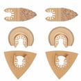 thumbnail image 4 of Saw Blades Kit, High Hardness Oscillating Accessories Kit 6PCS  for Grinding Plastic Ceramic Tile Marble, Grout Edges, 4 of 8