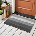 thumbnail image 4 of Entryway Rug 2'x3', Grey Ombre Small Rug for Kitchen Bathroom Door Mat Indoor Entrance, Farmhouse Vintage Wooden Grain Texture Non-Slip Area Rugs Floor Mats Carpet Front Door Rugs, 4 of 8