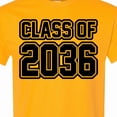 thumbnail image 4 of Inktastic Class of 2036 in Black Outlined Text T-Shirt, 4 of 5