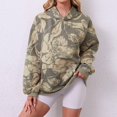 thumbnail image 2 of Hpapadks Womens Camo Hoodies Maple Leaf Print Oversized Hooded Sweatshirt Pullover Sweatshirts Long Sleeve with Pocket, 2 of 7