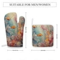 thumbnail image 2 of Underwater World Ship Coral Insulated Gloves And Pot Mats (four Piece Set), 2 of 6