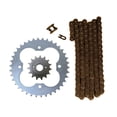 thumbnail image 1 of Factory Spec, Natural 520x96 Drive Chain & 15/39 Sprockets compatible with 1999-2004 Honda TRX400EX More Power, 1 of 1