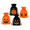 A001- Style A, variant on Halloween Treat Bags Featuring Drawstring Nonwoven Design, Halloween Candy Bags Bulk Set for Trick Or Treating and Party Favors, Reusable Small Gift Bags Drawstring for Holiday