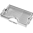thumbnail image 5 of VEVOR Kegerator Beer Drip Tray, 304 Stainless Steel Keg Drip Trays with 4 Non-Slip Rubber Pads and Detachable Cover, Heat / Cold Resistant Beer Tower Drip Pan for Bar Restaurant Coffee Shop Home, 5 of 9