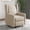 Beige, variant on MUZZ Swivel Glider Push Back Recliner,Single Adjustable Reclining Chair with Breathable Durable Fabric for Living Room, Guest Room,Home Theater,Den,Office and Bedroom, Light Gray