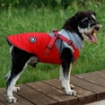 thumbnail image 3 of Lucoss Winter Dog Coat with integrated harness No Pull Cold Weather Waterproof Warm Fleece Back Zipper for Small & Medium Dog, 3 of 5
