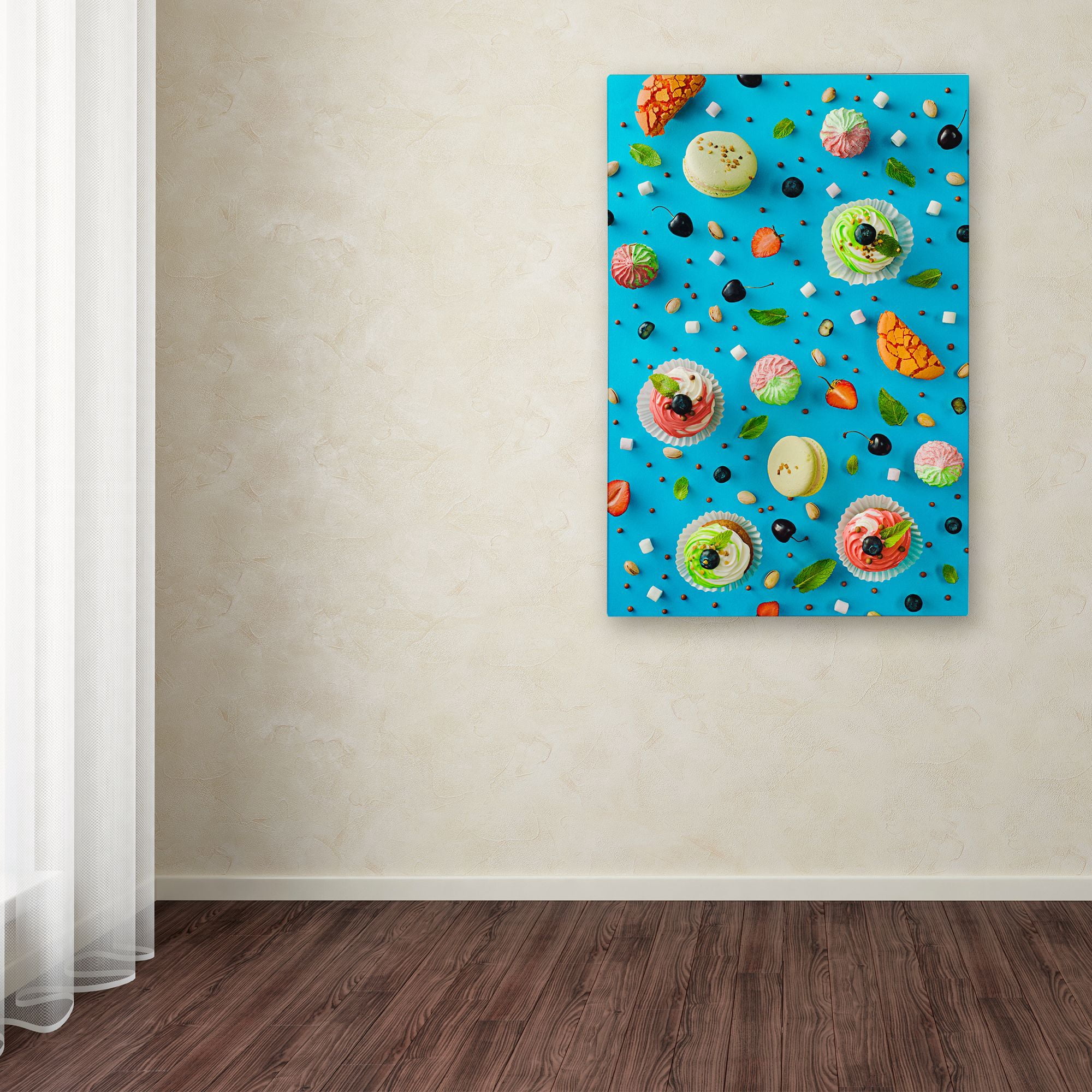 Dina Belenko 'Sweet Pattern Cupcake' Canvas Art