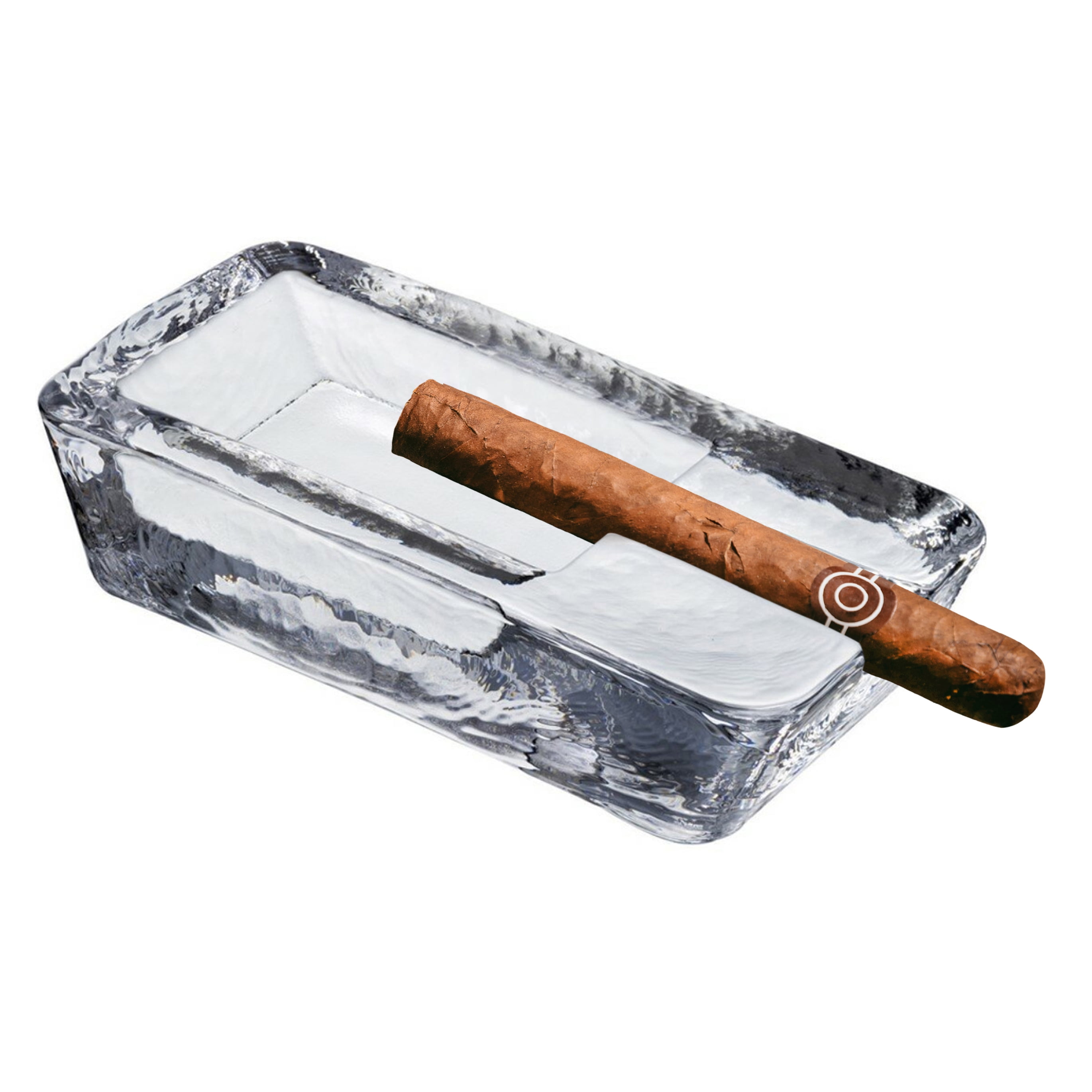 Large Heavy Glass Cigar Ashtray For Men Outdoor Ash Tray For Patio With Lid Cigar Lovers Gift Set For Smokers Mens Walmart Com Walmart Com