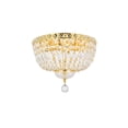 thumbnail image 1 of Elegant Lighting Tranquil 14" 4 Light Royal Crystal Flush Mount, 1 of 9
