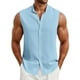 thumbnail image 1 of Camiseta sin mangas con estampado de rayas para hombre: prenda deportiva informal para climas cálidos y fácil de cuidar, 1 of 8