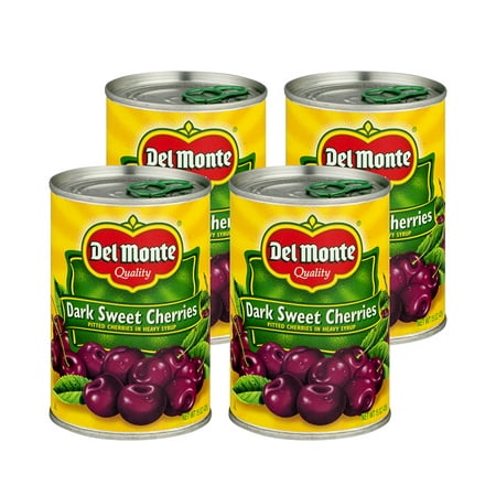 (4 Pack) Del Monte Quality Dark Sweet Cherries, 15