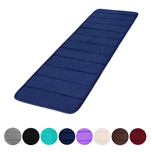 Memory Foam Soft Bath Mats Non Slip Absorbent Bathroom Rugs Rubber