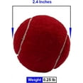 thumbnail image 2 of Amber Sporting Goods Tennis-Ball Size Cricket Ball Durable Felt-Covered Red Ball with Solid Core for Long-Lasting Pressure-Resistant Play, 2 of 3