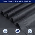 thumbnail image 5 of Subrtex 300 Thread Count Cotton and Tencil Bed Sheet Sets Wrinkle Resistant (Full, Dark Gray), 5 of 7
