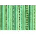 thumbnail image 1 of Ahgly Company Machine Washable Indoor Rectangle Abstract Turquoise Blue Modern Area Rugs, 8' x 12', 1 of 4