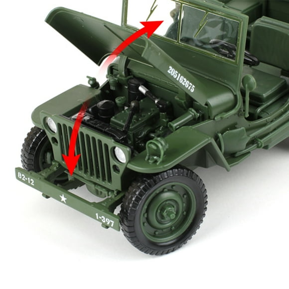 685006 118 Jeep Car Tactics Car Model Decoration and Gift for