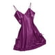 thumbnail image 4 of Lencería Sexy Para Mujer Ropa De Dormir Satén Bowknot Encaje Babydoll Cami Vestido M Sunnimix, 4 of 7