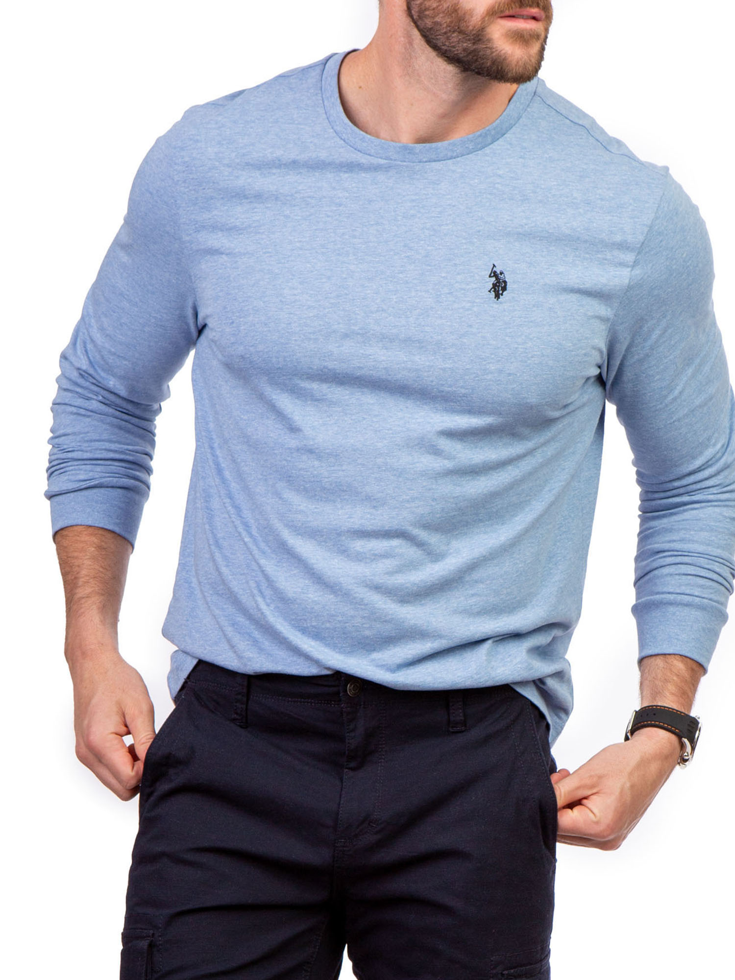 U.S. Polo Assn. Men's Long Sleeve Solid T-Shirt - image 4 of 5