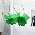 thumbnail image 1 of Exagerado Pendientes Pop Floral Acrílico Largo Floral Gancho Pendientes, Banban Verde ShuxiuWang 8390611170578, 1 of 1